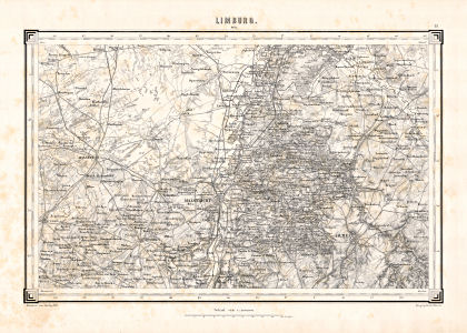 Topographische kaart Nederland 1:200.000, 1867-1868
19. Limburg (1868)