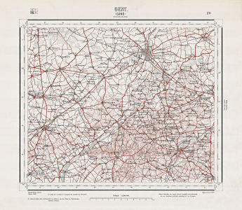 Topographische kaart Nederland 1:200.000, 1933-1955
20. Gent (1940)