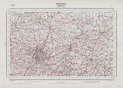 Topographische kaart Nederland 1:200.000, 1933-1955
21. Brussel (1937)
